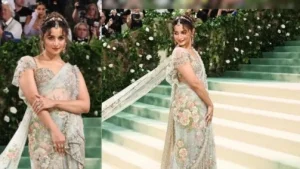 Alia Bhatt Stuns in Timeless Saree with Long Pallu at Met Gala 2024, Leaves No Crumbs Behind