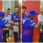 Watch: MS Dhoni makes surprise visit to RCB dressing room