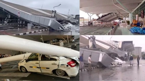 Roof collapse at Delhi IGI Airport Terminal-1: 1 Dead, 6 injured