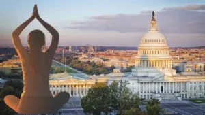 Yoga Enthusiasts Celebrate International Yoga Day in Washington US