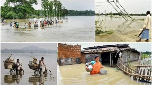 Assam floods: over 6 lakh people affected, and 70 functional relief camps are in place