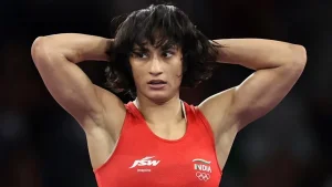 Vinesh Phogat Out of Gold Rush due to 100 grams extra weight : Paris olympics 2024