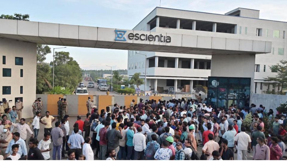 MTBE solvent leaked caused explosion in Pharma Company of Andhra Pradesh 17 workers died 1